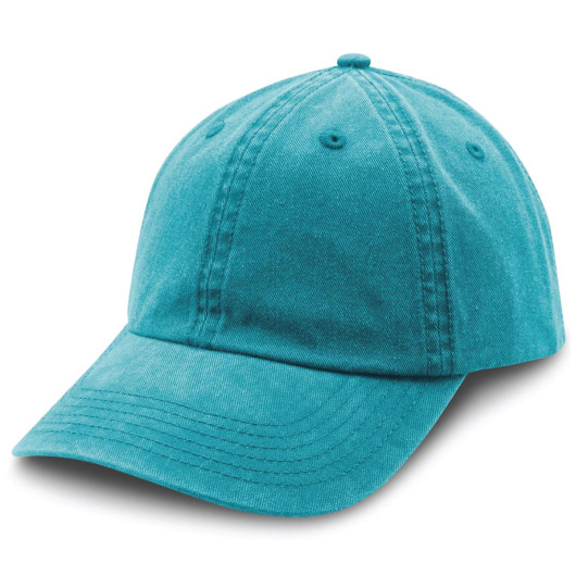 Aqua Washed Chino Caps